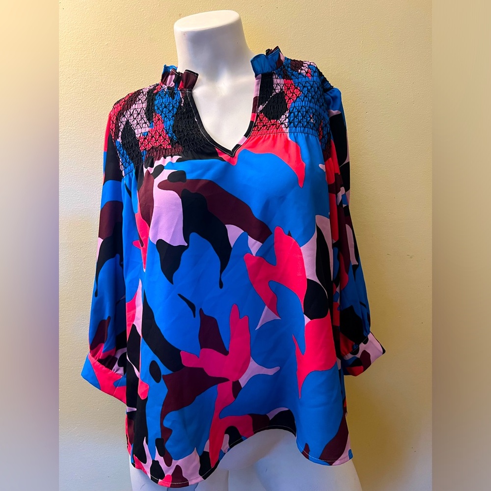 Crosby By Mollie Burch Multi-Color Block Gabby Bl… - image 1